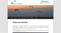 Desktop Screenshot of galiciaparapente.com